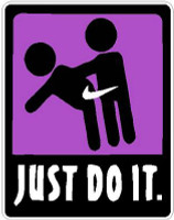 Just Do It Sticker PURPLE