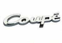 Coupe Chrome Auto Emblem