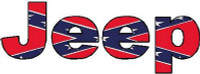 JEEP Decal Flag Rebel Fill Decal JEEP Decal Flag Rebel Fill Decal