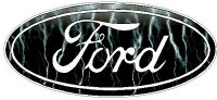 Ford Logo Decal Sticker - Lightning BLACK