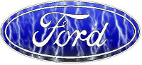 Ford Logo Decal Sticker - Lightning BLUE