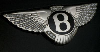 bentley iced out emblem rectangle sticker