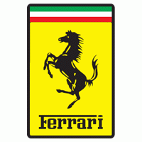 Ferrari Rectangle sticker Logo