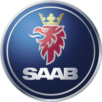 Saab foreign car Logo Color Decal Sticker