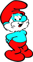 Papa Smurf Decal Color