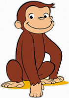 Curious George Decal Sitting