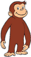 Curious George Decal Standing