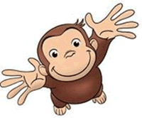 Curious George Sticker