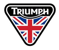Triumph Motorcycles Triangle UK British Flag Sticker