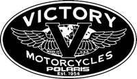 Victory Motorcycles Polaris B&W oval decal