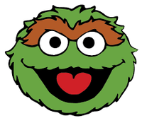 Sesame Street Muppet OSCAR SCRAM Funny Cartoon Sticker 7
