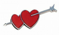 Reflective HEARTS with Arrow Chrome Emblem