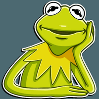 kermit the FROG muppet show sticker 6