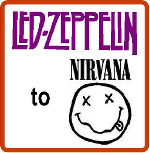 Led Zeppelin to Nirvana DECALS