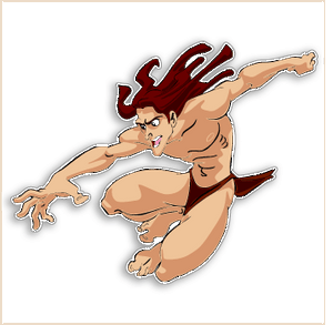 Tarzan Cartoon Stickers