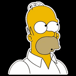 Homer simpson OOH sticker1