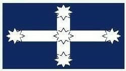 AUSTRALIA EURIKA BLUE AND WHITE STICKER