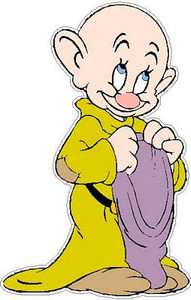 dopey holding hat sticker