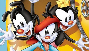 Animaniacs Yakko Wakko and Dot WB Sticker
