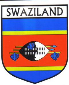 Swaziland Flag Crest Decal Sticker