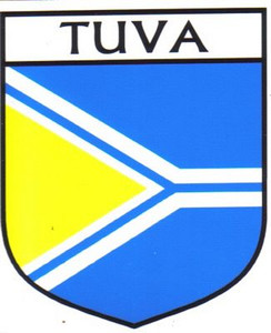Tuva Flag Crest Decal Sticker