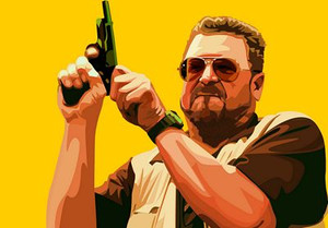 big lebowski walter sobchak john goodman sticker