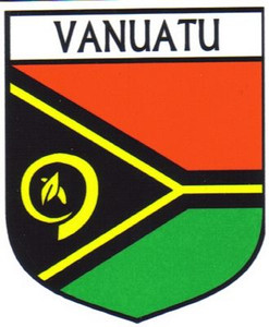 Vanuatu Flag Crest Decal Sticker