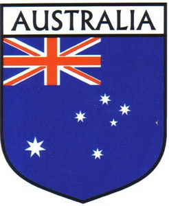 Australia Flag Crest Decal Sticker
