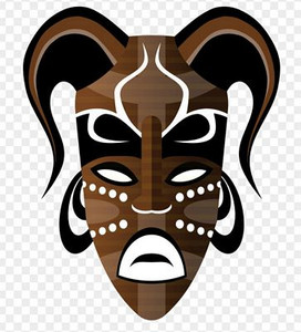 African Color Mask Sticker Africa Decal 5