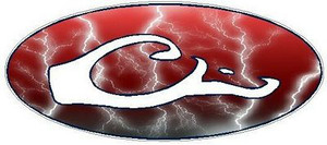 DRAKE OVAL DECAL- Lightning Red FILL