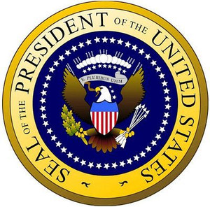 USA presidential seal political sticker