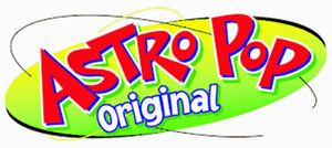 Astro Pop candy logo sticker