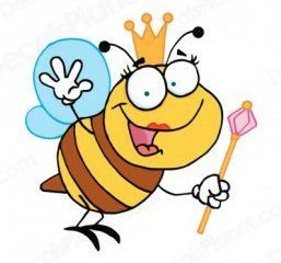 Bee Queen Bee vinyl decal sticker