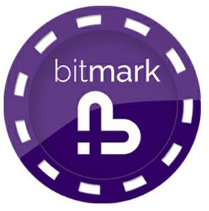 bitmark logo cryptocurrency sticker