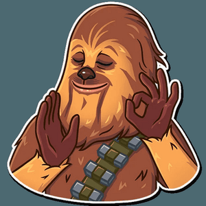 chewbacca wookiee star wars sticker 16