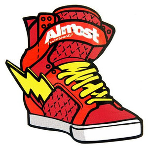almost flash skateboard sticker