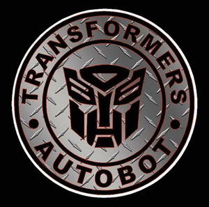 1 BADGE DECAL Diamond Plate Autobot