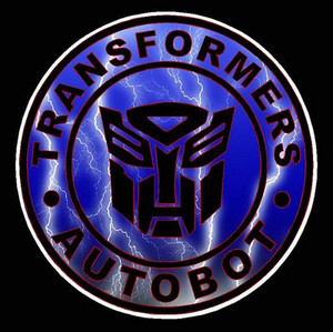 1 BADGE DECAL Lightning Autobot
