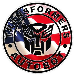 1 BADGE DECALS Flag Fill Autobot