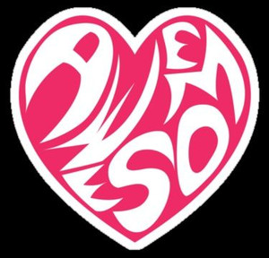 Awesome Heart Vinyl Decal Sticker