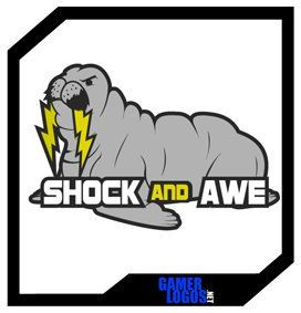 Shock and Awe game sticker