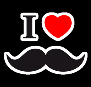 Diecut Color Moustache Stickers 2