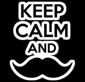 Diecut Color Moustache Stickers 3