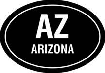 AZ Oval Decal