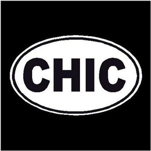 Chic oval Decal