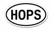 Hops Oval Decal