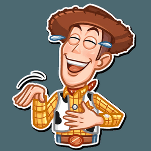 toy story woody funnt sticker 1