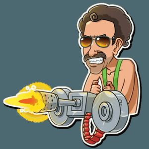 borat very nice funny cat sticker 26
