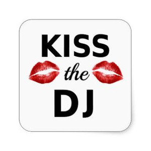 Kiss the DJ music Sticker
