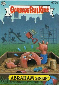 ABRAHAM Sinkin Funny Sticker Name Decal